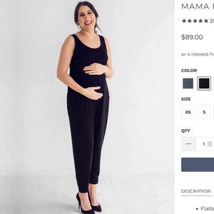 Tupelo Honey Mama Maternity Jumpsuit